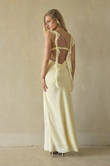 Sarila Ruffle Strap Maxi Dress