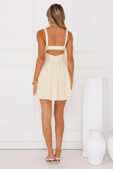 Sea Of Stars Mini Dress Yellow