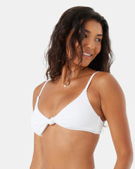 Rib Roxy Love Knot Bralette Bikini Top