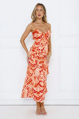 Lush Sophistication Maxi Dress Orange