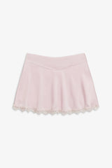 Angeline Satin Mini Skirt - Pink Porcelain