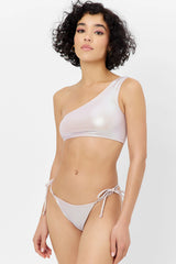 Barb Iridescent One Shoulder Bikini Top - Gilded Angel